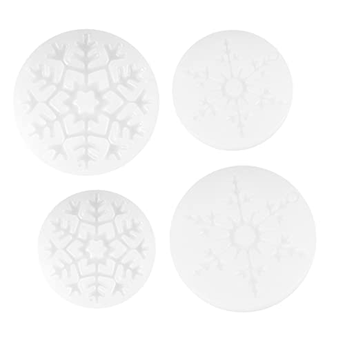 ARTSEWPLY 4Stücke Teiliges Schneeflocken Silikonformen für DIY Epoxidharz Schmuckherstellung Wiederverwendbare Kristall Gießform Weihnachtsgeschenke für Kreative Bastler von ARTSEWPLY