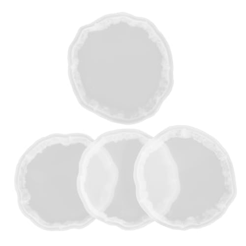 ARTSEWPLY 4Stücke Teiliges Silikonformen für Untersetzer DIY Epoxidharz Gießformen und Langlebig und Bruchsicher für Projekte und von ARTSEWPLY