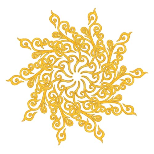 ARTSEWPLY 5 Paare Gestickter Stoffaufnäher Blume Patches Zum Aufnähen Stickerei-patch-blumen Western-applikationen Aufnäher Mit Blumenapplikation Aufnäher Mit Blumenstickerei Yellow Nylon von ARTSEWPLY