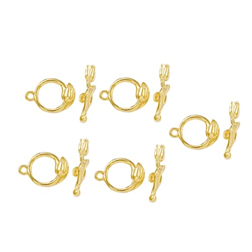 ARTSEWPLY 5 Sätze Ot Toggle Verschlüsse Roségold T Bar Kettenverschlüsse für Schmuckherstellung für DIY Armbänder und Langlebig und von ARTSEWPLY