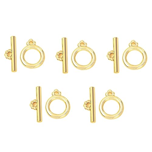 ARTSEWPLY 5 Sätze Ot Verschlüsse mit T Bar Connectors DIY Schmuckzubehör für Armbänder und Langlebig und Einfach zu Verwenden für Kreative Schmuckherstellung von ARTSEWPLY