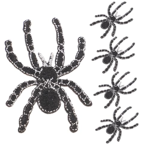 ARTSEWPLY 5 Stck. Teiliges Bestickte Spinnen Patches zum Aufbügeln und Annähen Kleine Dekorative Cartoon Spinnen für Kleidung Wiederverwendbar Geeignet für Jeans Kleider und DIY Nähprojekte ARTSEWPLY 5 Stck. Teiliges Bestickte Spinnen Patches zum Aufbügeln und Annähen Kleine Dekorative Cartoon Spinnen für Kleidung Wiederverwendbar Geeignet für Jeans Kleider und DIY Nähprojekte von ARTSEWPLY