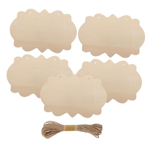ARTSEWPLY 5 Stück Holztafeln mit Juteseil Naturbelassene Blanko Holzschilder für DIY Basteln Tür Wanddekoration Vielseitige Holzplatten zum Bemalen Beschriften und Verzieren ARTSEWPLY 5 Stück Holztafeln mit Juteseil Naturbelassene Blanko Holzschilder für DIY Basteln Tür Wanddekoration Vielseitige Holzplatten zum Bemalen Beschriften und Verzieren von ARTSEWPLY