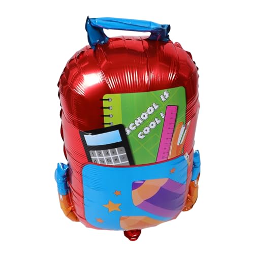 ARTSEWPLY 5 Stück Teiliges Back To School Dekorationsset mit Robusten Wiederverwendbaren Schulranzen Aluminiumfolie Ballons für Kindergarten und Klassenzimmer zur Festlichen von ARTSEWPLY
