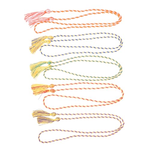 ARTSEWPLY 5 Stück Teiliges Graduation Cord mit Farbigen Quasten Dekorative Abschlusskordeln für Bachelor und Doktorhut Langlebige Leichte Abschlusskordel Anhänger für Feierliche ARTSEWPLY 5 Stück Teiliges Graduation Cord mit Farbigen Quasten Dekorative Abschlusskordeln für Bachelor und Doktorhut Langlebige Leichte Abschlusskordel Anhänger für Feierliche von ARTSEWPLY