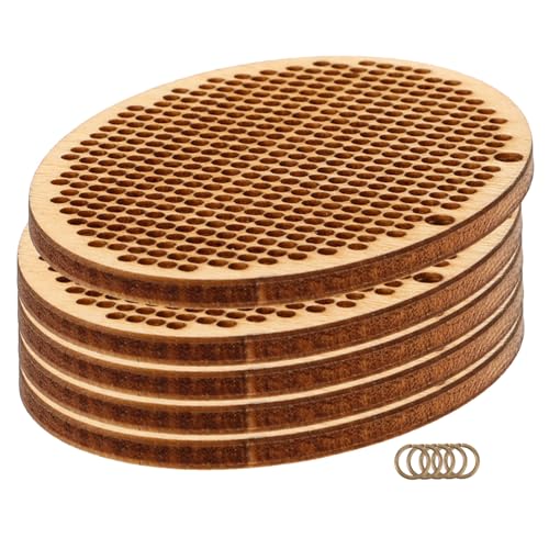 ARTSEWPLY 5 Stück Teiliges Kreuzstich Holzchips Anhänger DIY Basteln Oval mit Doppelloch Natürliche Holzteile für Personalisierte Schmuck Schlüsselanhänger und Dekorationsprojekte Kreativ ARTSEWPLY 5 Stück Teiliges Kreuzstich Holzchips Anhänger DIY Basteln Oval mit Doppelloch Natürliche Holzteile für Personalisierte Schmuck Schlüsselanhänger und Dekorationsprojekte Kreativ von ARTSEWPLY