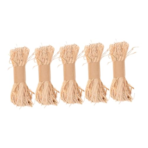 ARTSEWPLY 5 Stück Teiliges Natur Raffia Papierband Strapazierfähiges Bastband für DIY Basteln Floristik Geschenkverpackung Blumenstrauß Dekoration Vielseitiges Naturgras Garn ARTSEWPLY 5 Stück Teiliges Natur Raffia Papierband Strapazierfähiges Bastband für DIY Basteln Floristik Geschenkverpackung Blumenstrauß Dekoration Vielseitiges Naturgras Garn von ARTSEWPLY