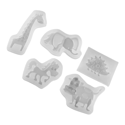 ARTSEWPLY 5 Stück Teiliges Silikon Tierform Flexible Transparente Gießform für DIY Epoxidharz Seife Schmuckherstellung Inklusive Giraffe Elefant Igel Pferd Kuh für Kreative Bastelprojekte ARTSEWPLY 5 Stück Teiliges Silikon Tierform Flexible Transparente Gießform für DIY Epoxidharz Seife Schmuckherstellung Inklusive Giraffe Elefant Igel Pferd Kuh für Kreative Bastelprojekte von ARTSEWPLY