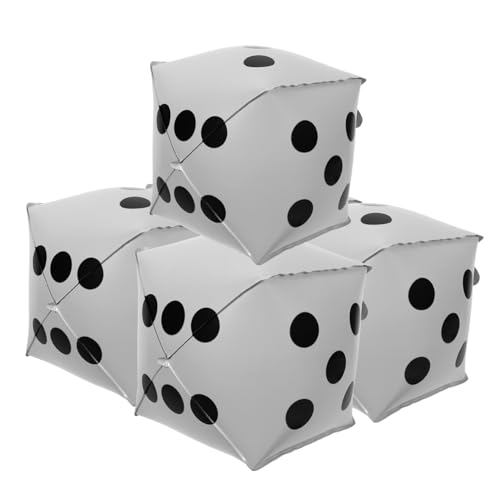 ARTSEWPLY 5 Stück Würfel Folienballons Weiß Dekorativ Für Party Spieleabend Poker Themendeko Robust Wiederverwendbar Schnelle Befüllung ARTSEWPLY 5 Stück Würfel Folienballons Weiß Dekorativ Für Party Spieleabend Poker Themendeko Robust Wiederverwendbar Schnelle Befüllung von ARTSEWPLY