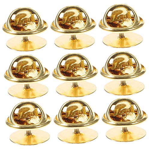 ARTSEWPLY 50 Sets Spike Horse Nadelkappe Bastelnadeln Für Hüte Nadelrücken Für Emaille Nadeln Metall Nadelrückenhalter Schmuckherstellung Nadelrücken Emaille Nadelhalter von ARTSEWPLY