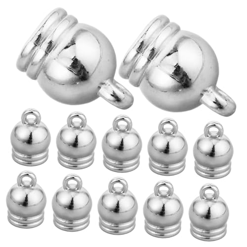ARTSEWPLY 50 Stück Electroplated Tassel Caps für Schmuck DIY Langlebige Ccb Quasten Endkappen mit Innendurchmesser Vielseitige Schmuckzubehör für Kreative Bastelarbeiten und Modische von ARTSEWPLY