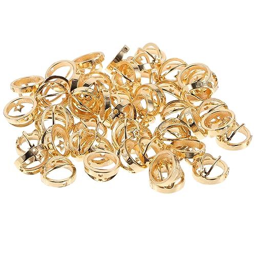 ARTSEWPLY 50 Stück Fünfzackige Stern Perlen für DIY Schmuckherstellung Armband Spacer Beads Ohrringe Ringe Bastel Zubehör für Ketten und Armbänder Goldene Farbe von ARTSEWPLY
