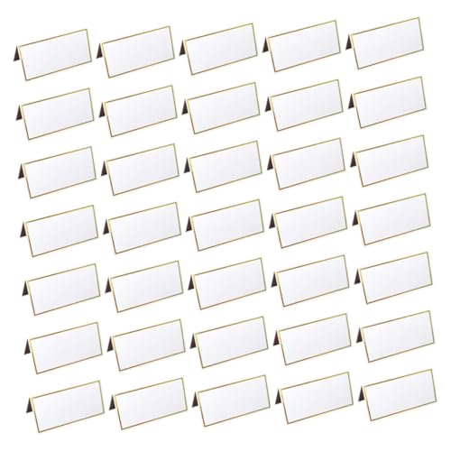 ARTSEWPLY 50 Stück Hochwertige Tischkarten mit Goldener Prägung Multifunktionale Platzkarten für Hochzeit Geburtstag und Feier Beschreibbare Namenskarten zur Stilvollen Tischdekoration ARTSEWPLY 50 Stück Hochwertige Tischkarten mit Goldener Prägung Multifunktionale Platzkarten für Hochzeit Geburtstag und Feier Beschreibbare Namenskarten zur Stilvollen Tischdekoration von ARTSEWPLY