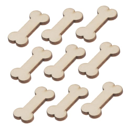 ARTSEWPLY 50 Stück Holz Hund Ornamente Unfertige Holzfiguren für DIY Projekte und Dekoration für Bastelarbeiten und Kreative von ARTSEWPLY