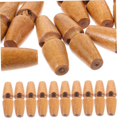 ARTSEWPLY 50 Stück Holz Knebelknöpfe Handgenähte Mantelknöpfe mit Horn Dekorative Jacken Knebelverschlüsse Langlebige Cardigan Fastener für DIY Kleidung von ARTSEWPLY