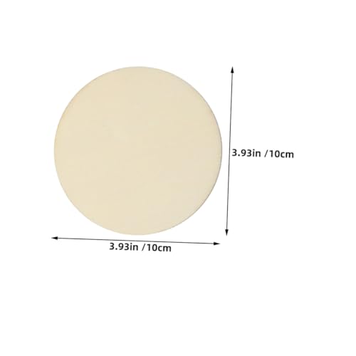 ARTSEWPLY 50 Stück Holzscheiben Dicke Unbehandelte Runde Holzplättchen für DIY Bastelprojekte Blanko Holzkreise Naturbelassen für Malen Gravur und Dekoration von ARTSEWPLY