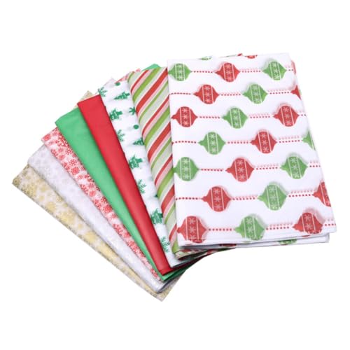 ARTSEWPLY 50 Stück Packpapier Weihnachten Weihnachtspackgewebe Weihnachtsseidenpapier Weihnachtspapier Festliches Gewebepapier Seidenpapier für Verpackungszwecke Bastelpapier von ARTSEWPLY