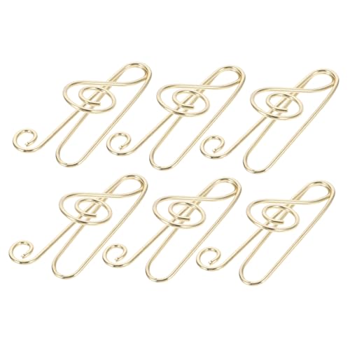 ARTSEWPLY 50 Stück Teiliges Notenform Büroklammern aus Carbonstahl Dekorative Lesezeichen für Dokumente Vielseitige Papierclips für Büro Schule und Zuhause Goldfarbene Praktische ARTSEWPLY 50 Stück Teiliges Notenform Büroklammern aus Carbonstahl Dekorative Lesezeichen für Dokumente Vielseitige Papierclips für Büro Schule und Zuhause Goldfarbene Praktische von ARTSEWPLY
