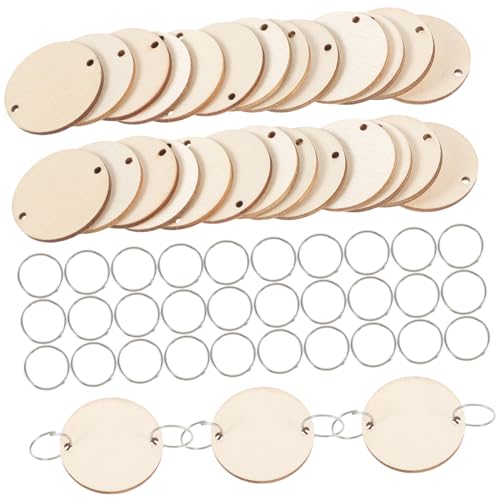 ARTSEWPLY 50 Stück Teiliges Set Runde Holzscheiben mit Metallringen für DIY Geburtstagskalender Holzplättchen zum Aufhängen Kreative Erinnerung Familien Wanddekoration Naturbelassene ARTSEWPLY 50 Stück Teiliges Set Runde Holzscheiben mit Metallringen für DIY Geburtstagskalender Holzplättchen zum Aufhängen Kreative Erinnerung Familien Wanddekoration Naturbelassene von ARTSEWPLY