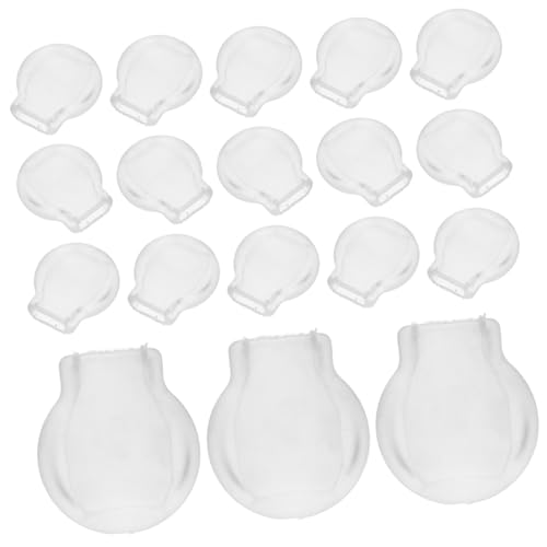 ARTSEWPLY 50 Stück Transparente Clip Ohrringpolster Flexible Hautfreundliche Gummipuffer für Komfortablen Sitz Rutschfest Langlebig für DIY Schmuckherstellung und Ohrclips von ARTSEWPLY