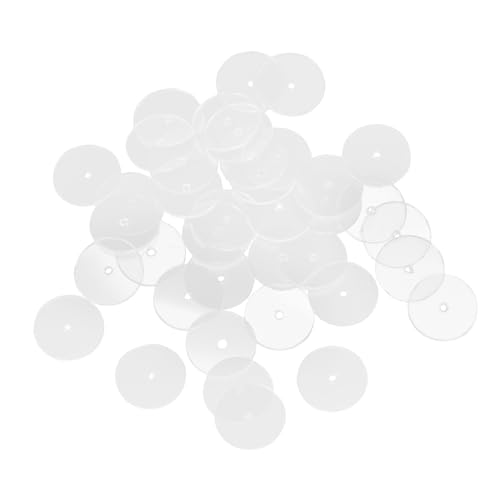 ARTSEWPLY 50 Stück Transparente Ohrläppchenstützen für Ohrringe Komfortable Kunststoff Disketten für Schmuck Vielseitig Einsetzbar für DIY Ohrringe und Armbänder von ARTSEWPLY