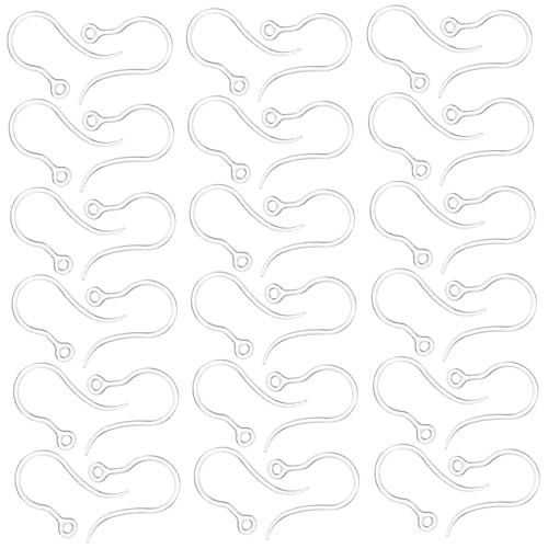 ARTSEWPLY 50 Stück Transparente Resin Ohrhaken ohne Grate Leicht und Stabil für DIY Ohrring Zubehör Basteln Schmuckherstellung Geeignet ARTSEWPLY 50 Stück Transparente Resin Ohrhaken ohne Grate Leicht und Stabil für DIY Ohrring Zubehör Basteln Schmuckherstellung Geeignet von ARTSEWPLY
