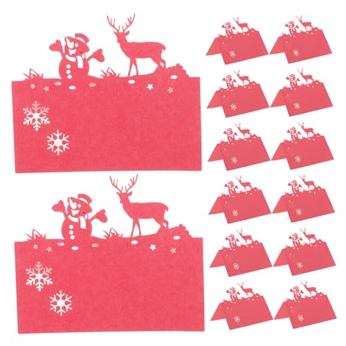 ARTSEWPLY 50 Stück Weihnachts Tischkarten mit Rentier Schneemann Motiv Papier Platzkarten für Hochzeitsfeier und Festliche Tischdekoration Schreibbar und Praktisch für Große Veranstaltungen ARTSEWPLY 50 Stück Weihnachts Tischkarten mit Rentier Schneemann Motiv Papier Platzkarten für Hochzeitsfeier und Festliche Tischdekoration Schreibbar und Praktisch für Große Veranstaltungen von ARTSEWPLY