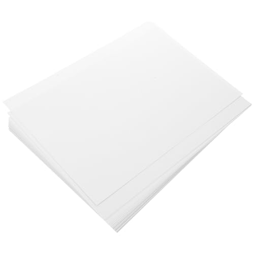 ARTSEWPLY 50 Stück Weiße Kartonpapier für DIY Bastelarbeiten Stabile Kartonbögen Geeignet für Malen Scrapbooking Papierkunst für Geschenke und Kreative Projekte von ARTSEWPLY