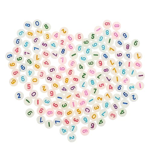 ARTSEWPLY 500 Stück Leuchtende Acrylperlen für Schmuck DIY Runde Spacer Beads für Armbänder und Bastelperlen für Handarbeiten und Dekoration von ARTSEWPLY