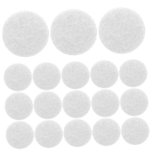 ARTSEWPLY 500 Stück Selbstklebende Filz Kreise Weiße Punkte Dekorative Aufnäher für Kleidung DIY Basteln Langlebige Kleine Filzpads für Kreative Handarbeiten von ARTSEWPLY