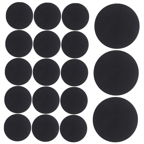 ARTSEWPLY 500 Stück Selbstklebende Filzkreise Schwarz Langlebige Filz Pads zum DIY Kleidung Dekorieren Vielseitige Aufnäher für Textile Bastelprojekte und von ARTSEWPLY