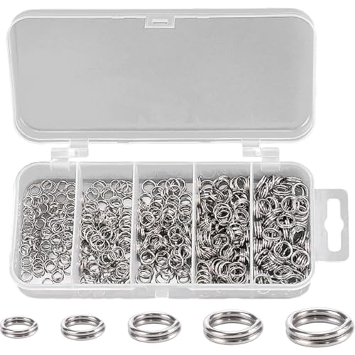 ARTSEWPLY 500Stücke Sprungringe Rostfreie Verbindungselemente für Schmuckherstellung und Bastelprojekte Hochwertige Metallringe für DIY Armbänder und Reparaturen von ARTSEWPLY