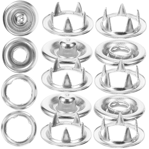 ARTSEWPLY 50Sätze Metall Druckknopf Set DIY Nieten Knöpfe für Kleidung Taschen und Handwerk Einfache Installation ohne Langlebig und Vielseitig Einsetzbar ARTSEWPLY 50Sätze Metall Druckknopf Set DIY Nieten Knöpfe für Kleidung Taschen und Handwerk Einfache Installation ohne Langlebig und Vielseitig Einsetzbar von ARTSEWPLY
