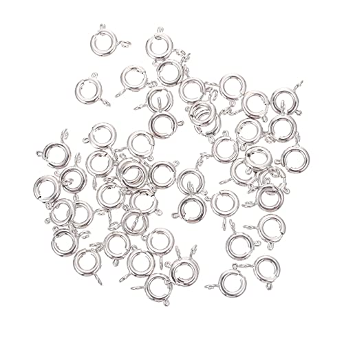 ARTSEWPLY 50Stücke DIY Armband Schnallen Platinierter Federnde Verschlüsse für Halsketten und Schmuckherstellung Rostfrei und Langlebig für Projekte von ARTSEWPLY