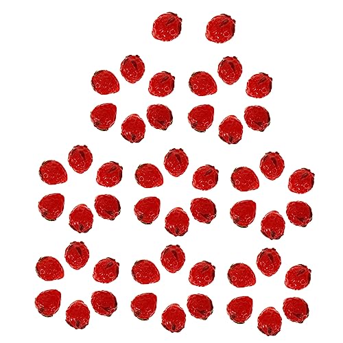 ARTSEWPLY 50Stücke Erdbeerperlen Rote DIY Spacer Perlen für Schmuckherstellung Bastelzubehör für Armbänder Halsketten und Mehr für Projekte und ARTSEWPLY 50Stücke Erdbeerperlen Rote DIY Spacer Perlen für Schmuckherstellung Bastelzubehör für Armbänder Halsketten und Mehr für Projekte und von ARTSEWPLY
