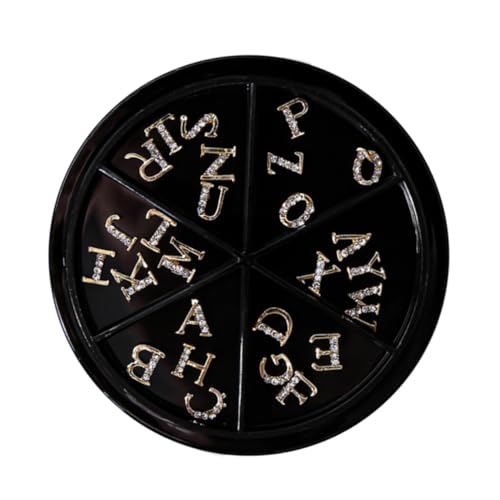 ARTSEWPLY 52 Stück Teiliges Buchstaben Nail Charms aus Legierung mit Funkelnden Strasssteinen Stilvolle Nageldekorationen für Natürliche und Künstliche Nägel DIY Maniküre Schmuck für ARTSEWPLY 52 Stück Teiliges Buchstaben Nail Charms aus Legierung mit Funkelnden Strasssteinen Stilvolle Nageldekorationen für Natürliche und Künstliche Nägel DIY Maniküre Schmuck für von ARTSEWPLY