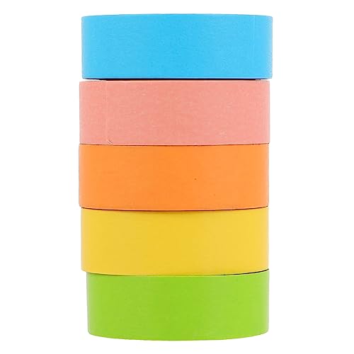 ARTSEWPLY 5Rollen Washi Tape DIY Dekorationsband für Scrapbooking Notizbuch und Handgeschöpftes Klebeband Zufälligen Farben für Projekte von ARTSEWPLY