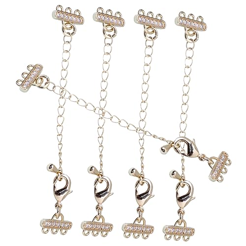 ARTSEWPLY 5Stücke Teiliges und Armbandverlängerungs Robuste Kettenverlängerung Hochpolierter Oberfläche für DIY Schmuck und Personalisierte Designs von ARTSEWPLY