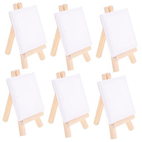 ARTSEWPLY 6 Sätze Teiliges Mini Staffelei aus Holz mit Weißer Leinwand Malstaffelei für Anfänger und Künstler Tragbares Malset zur Kreativer Handfertigkeiten und Kunstprojekte ARTSEWPLY 6 Sätze Teiliges Mini Staffelei aus Holz mit Weißer Leinwand Malstaffelei für Anfänger und Künstler Tragbares Malset zur Kreativer Handfertigkeiten und Kunstprojekte von ARTSEWPLY