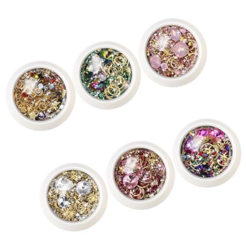 ARTSEWPLY 6 Sätze Teiliges Strassstein Nagelkunst Dekoration für Natürliche und Künstliche Nägel Langlebig und Leicht DIY Maniküre Zubehör für Frauen Nail Art Verzierungen ARTSEWPLY 6 Sätze Teiliges Strassstein Nagelkunst Dekoration für Natürliche und Künstliche Nägel Langlebig und Leicht DIY Maniküre Zubehör für Frauen Nail Art Verzierungen von ARTSEWPLY