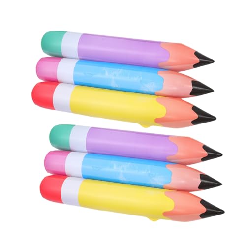 ARTSEWPLY 6 Stück Aufblasbare Bleistiftballons Leuchtende Farben Robuste PVC Dekorationen für Schulanfang Geburtstags und Abschlussfeiern Interaktive Klassenzimmer Deko ARTSEWPLY 6 Stück Aufblasbare Bleistiftballons Leuchtende Farben Robuste PVC Dekorationen für Schulanfang Geburtstags und Abschlussfeiern Interaktive Klassenzimmer Deko von ARTSEWPLY