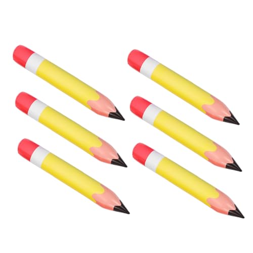 ARTSEWPLY 6 Stück Aufblasbare Bleistifte aus PVC Lustige Deko für Schulanfang Geburtstagsfeiern und Klassenzimmerdekoration Große Farbenfrohe Ballons aus PVC ARTSEWPLY 6 Stück Aufblasbare Bleistifte aus PVC Lustige Deko für Schulanfang Geburtstagsfeiern und Klassenzimmerdekoration Große Farbenfrohe Ballons aus PVC von ARTSEWPLY
