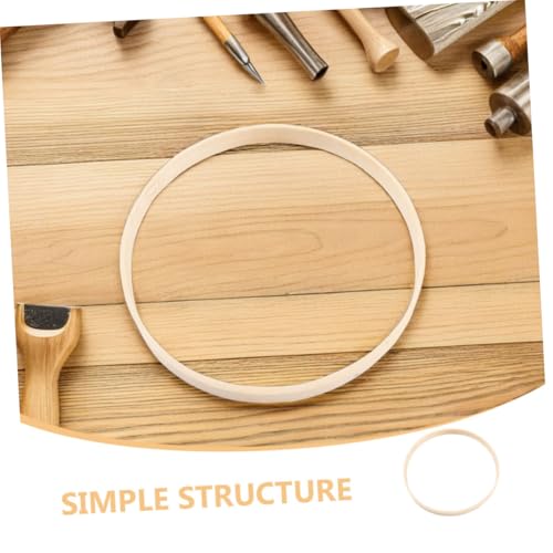 ARTSEWPLY 6 Stück Bambusringe Holzringe für Diy Hochzeitskranz Makramee Wanddeko Vielseitige Bastelringe für Hochzeits und Wohnraumdekoration von ARTSEWPLY