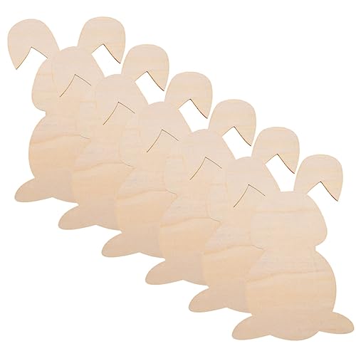 ARTSEWPLY 6 Stück Holzspäne in Hasenform Hase Formschnitt erste Kaninchen Hasen Dekorationen Party Bunny Home Decor unfertige Holzspäne Holzausschnitte leere Holzscheiben DIY -Holzscheiben ARTSEWPLY 6 Stück Holzspäne in Hasenform Hase Formschnitt erste Kaninchen Hasen Dekorationen Party Bunny Home Decor unfertige Holzspäne Holzausschnitte leere Holzscheiben DIY -Holzscheiben von ARTSEWPLY