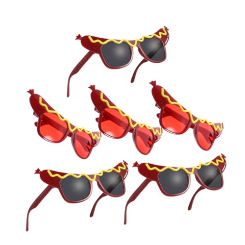 ARTSEWPLY 6 Stück Hot Dog Partybrille aus Leichtem für Erwachsene und Transparente Gläser für Klare Sicht Lustiges Eyewear Kostüm für Geburtstagsfeiern und Fotoaktionen ARTSEWPLY 6 Stück Hot Dog Partybrille aus Leichtem für Erwachsene und Transparente Gläser für Klare Sicht Lustiges Eyewear Kostüm für Geburtstagsfeiern und Fotoaktionen von ARTSEWPLY