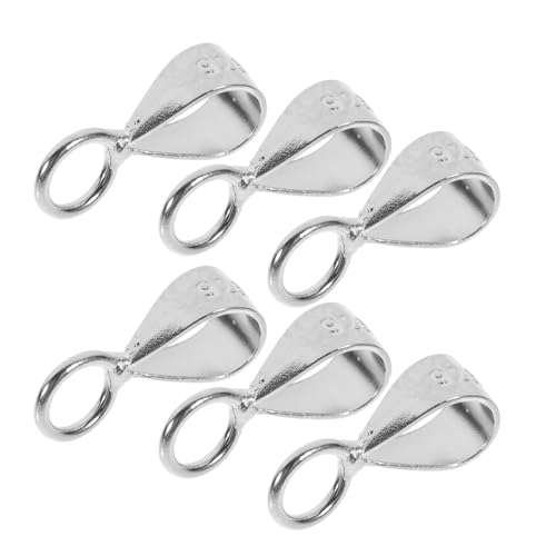 ARTSEWPLY 6 Stück Silber Schmuckverschluss Teiliges Einstellbare Offene Anhänger Verschlüsse für Halsketten und DIY Schmuck Langlebig Hautfreundlich für Handgefertigte Anhänger und von ARTSEWPLY