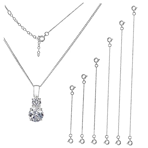 ARTSEWPLY 6 Stück Silberne Kettenverlängerung Teiliges mit Verlängerungsketten für Halsketten und Armbänder Vielseitig Einsetzbar für DIY Schmuckherstellung Robust und Einfach zu Verwenden ARTSEWPLY 6 Stück Silberne Kettenverlängerung Teiliges mit Verlängerungsketten für Halsketten und Armbänder Vielseitig Einsetzbar für DIY Schmuckherstellung Robust und Einfach zu Verwenden von ARTSEWPLY