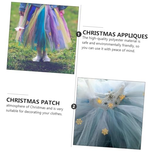 ARTSEWPLY 6 Stück Teiliges Goldene Schneeflocken Stickerei Patches Weihnachts DIY Applikationen Langlebige Stoffaufnäher für Kleidung Schuhe Socken Festliche Dekoration und Reparatur ARTSEWPLY 6 Stück Teiliges Goldene Schneeflocken Stickerei Patches Weihnachts DIY Applikationen Langlebige Stoffaufnäher für Kleidung Schuhe Socken Festliche Dekoration und Reparatur von ARTSEWPLY