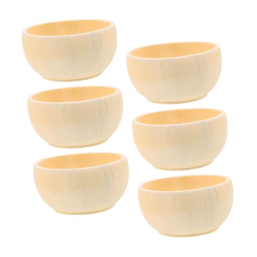 ARTSEWPLY 6 Stück Teiliges Unbemalte Naturbelassene Holzschalen für DIY Bastelprojekte Vielseitige Holzschalen mit Glatter Oberfläche als Dekoration Snackschalen und Geschenkidee ARTSEWPLY 6 Stück Teiliges Unbemalte Naturbelassene Holzschalen für DIY Bastelprojekte Vielseitige Holzschalen mit Glatter Oberfläche als Dekoration Snackschalen und Geschenkidee von ARTSEWPLY