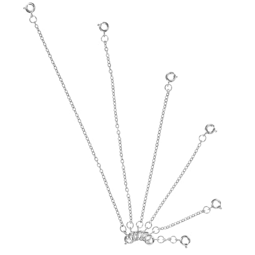 ARTSEWPLY 6 Stück Teiliges Verlängerungsketten Langlebiger Legierung und Eisen Glatte Oberfläche für Halsketten und Armbänder Vielseitig für DIY Schmuckherstellung als Geschenk für Damen ARTSEWPLY 6 Stück Teiliges Verlängerungsketten Langlebiger Legierung und Eisen Glatte Oberfläche für Halsketten und Armbänder Vielseitig für DIY Schmuckherstellung als Geschenk für Damen von ARTSEWPLY